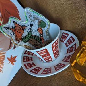 Antique Finnish🇫🇮 Red Fox Kahvi-kuppi (coffee cup)